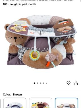 Plush Bear Activity Seat for Kids - Brown